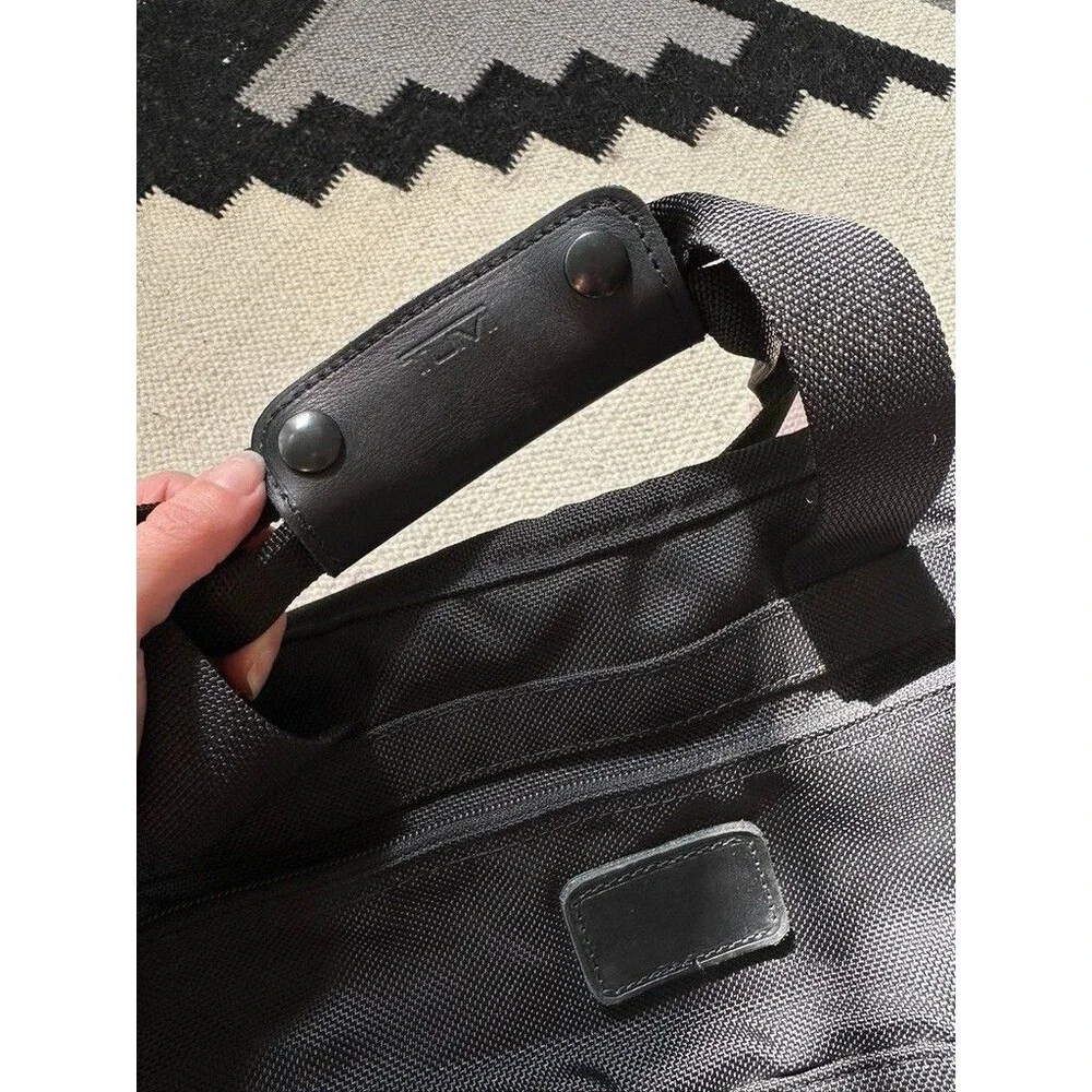 TUMI Black Nylon Bag Messenger Briefcase Laptop Travel Satchel Business
